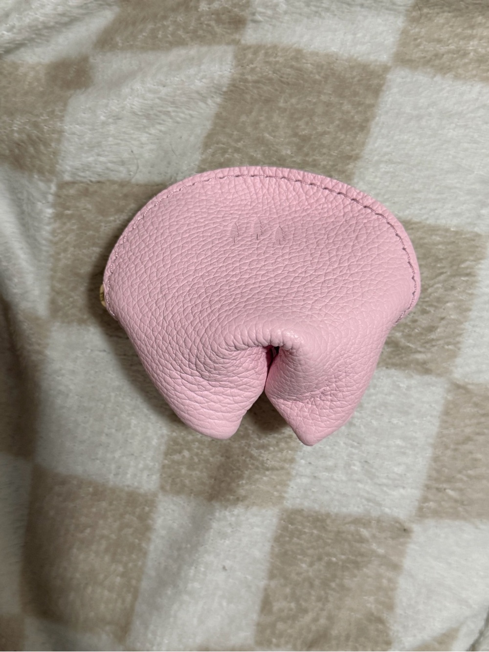 Portland Leather Fortune Cookie Pouch in Pinkaboo